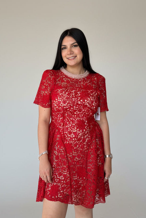 Dress Pearl Red