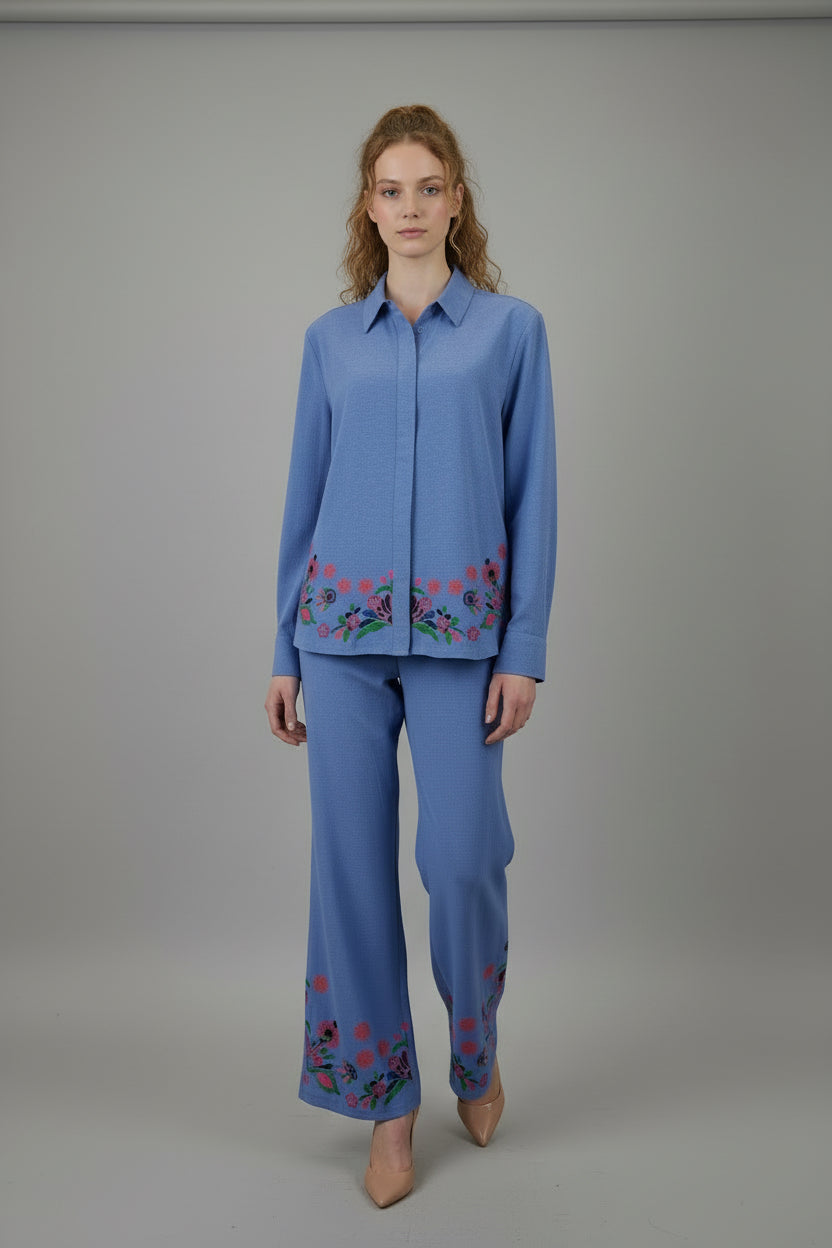 Set Blue Flower