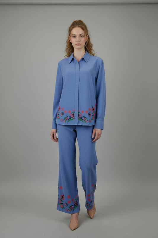 Set Blue Flower