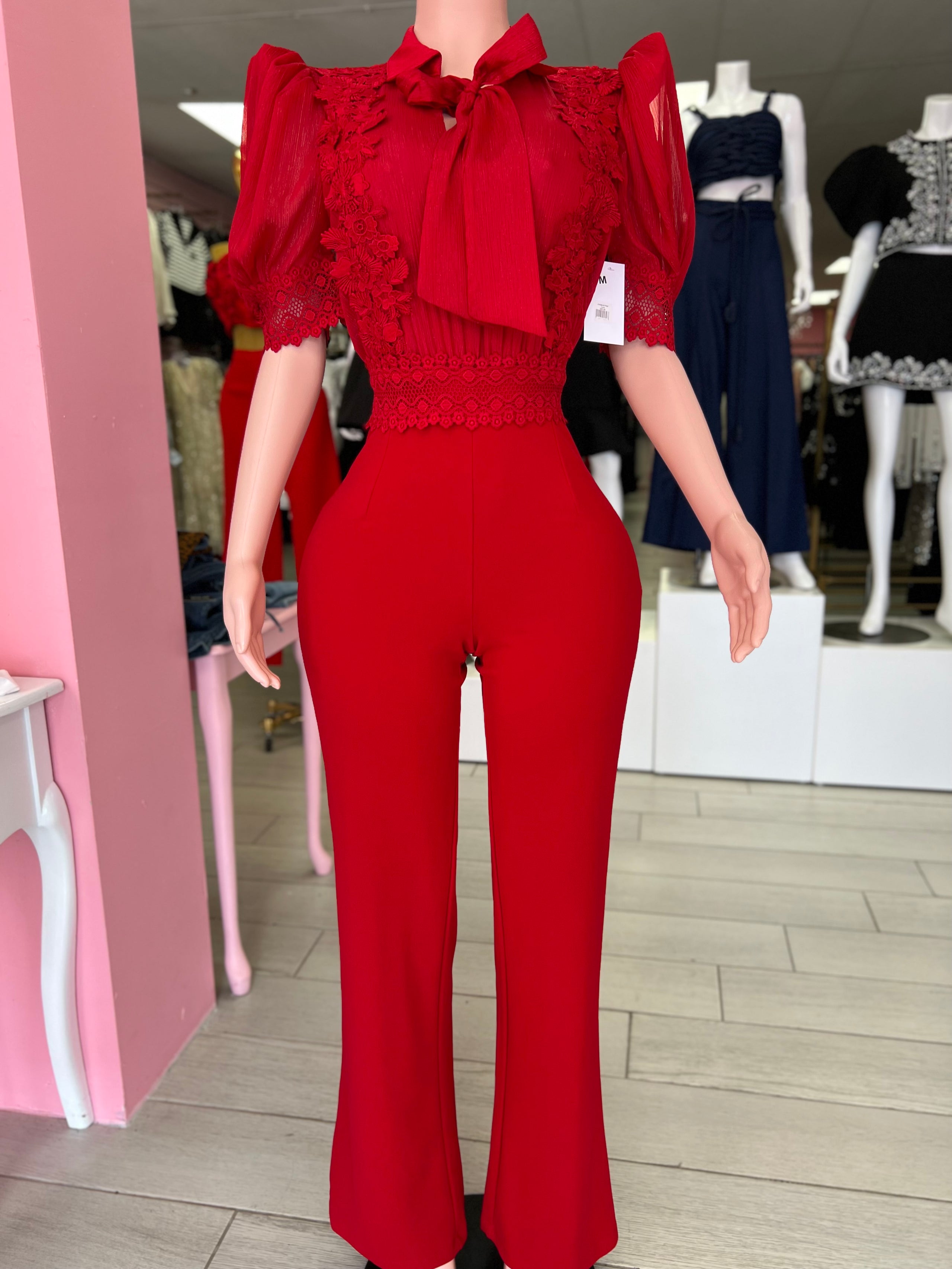 Jumpsuit Red Love