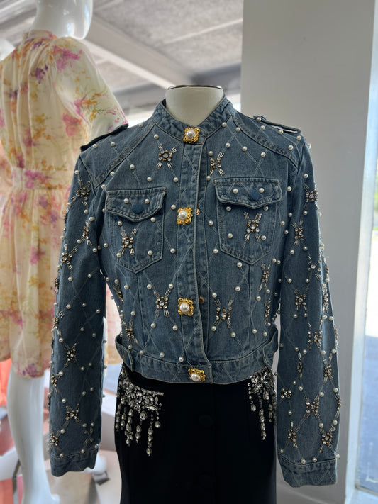 Jacket Denim Silver