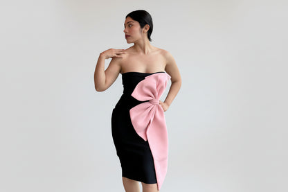 Dress Pink Bow