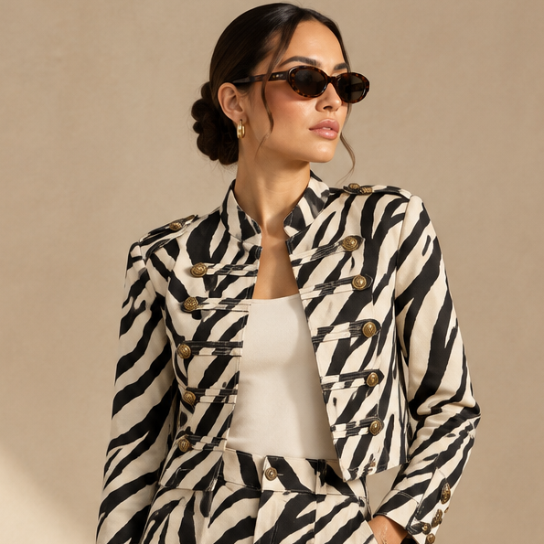 Jacket Zebra Print
