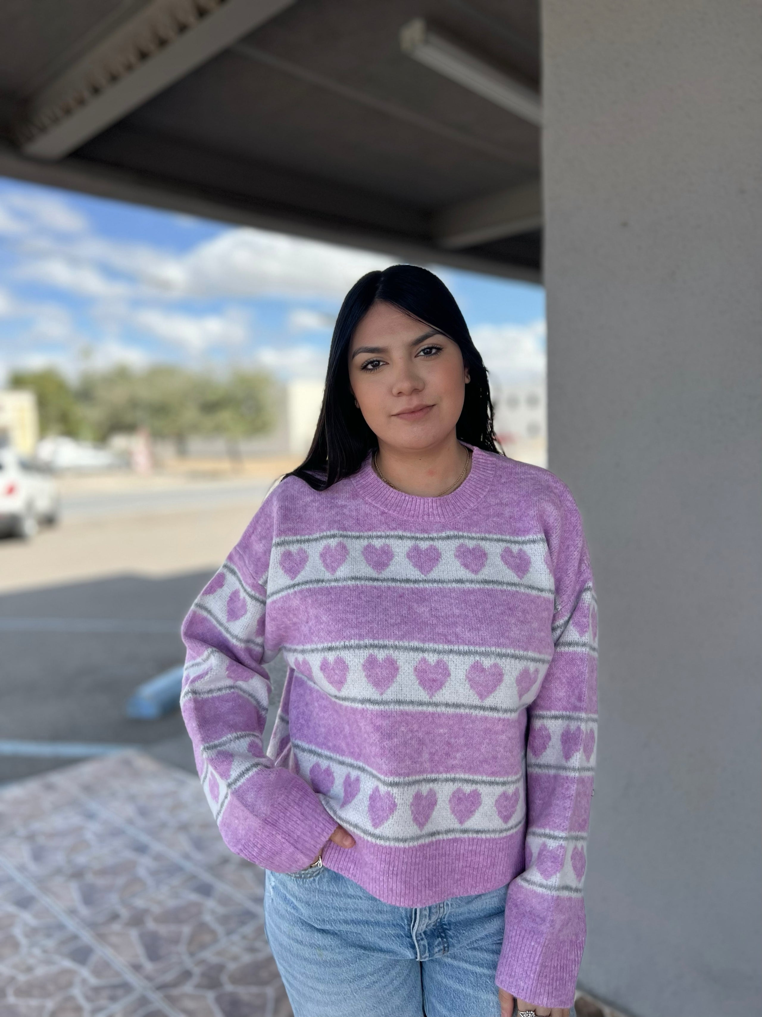 Sweater Purple Heart