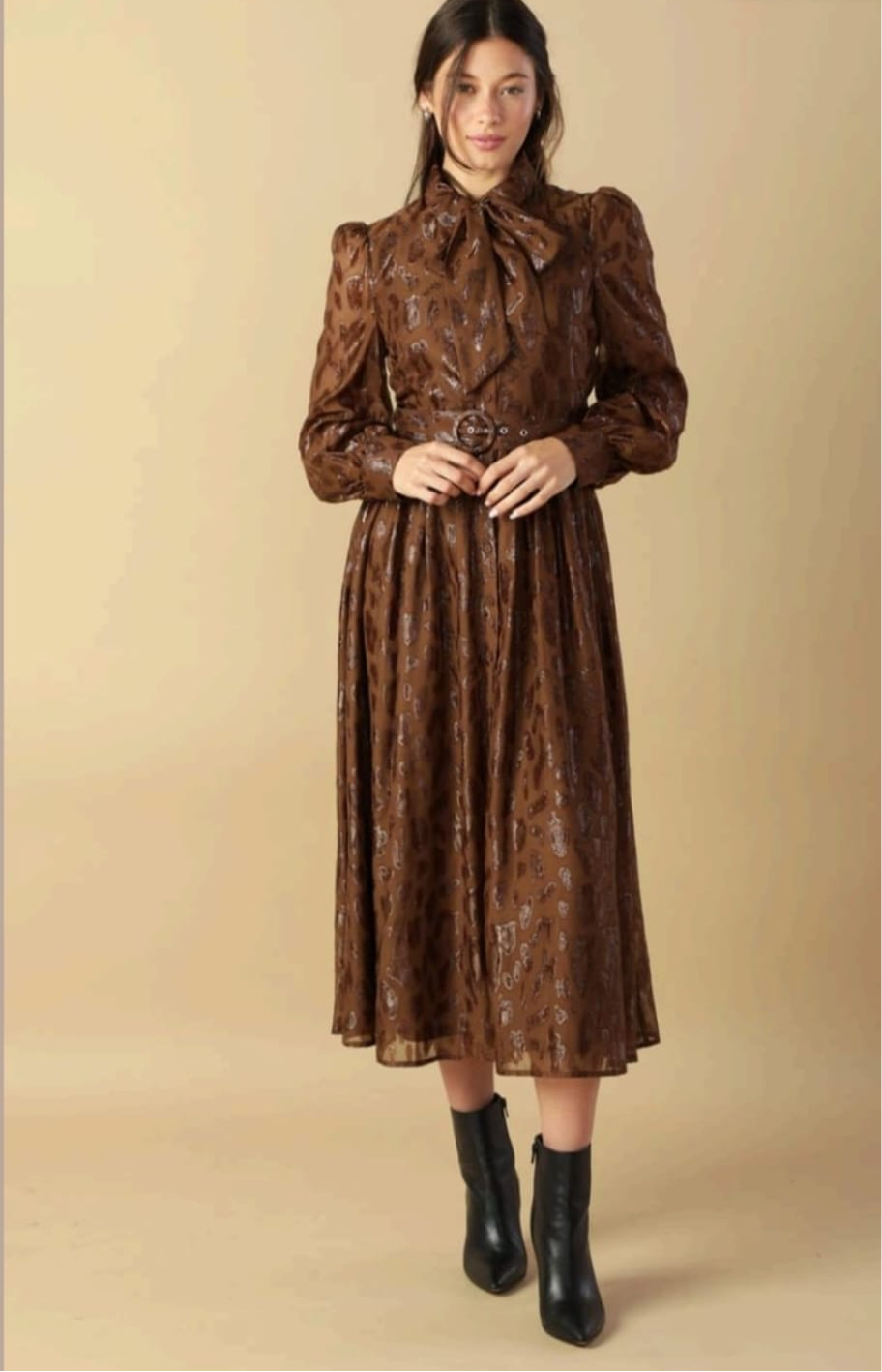 Dress Brown Cheetah