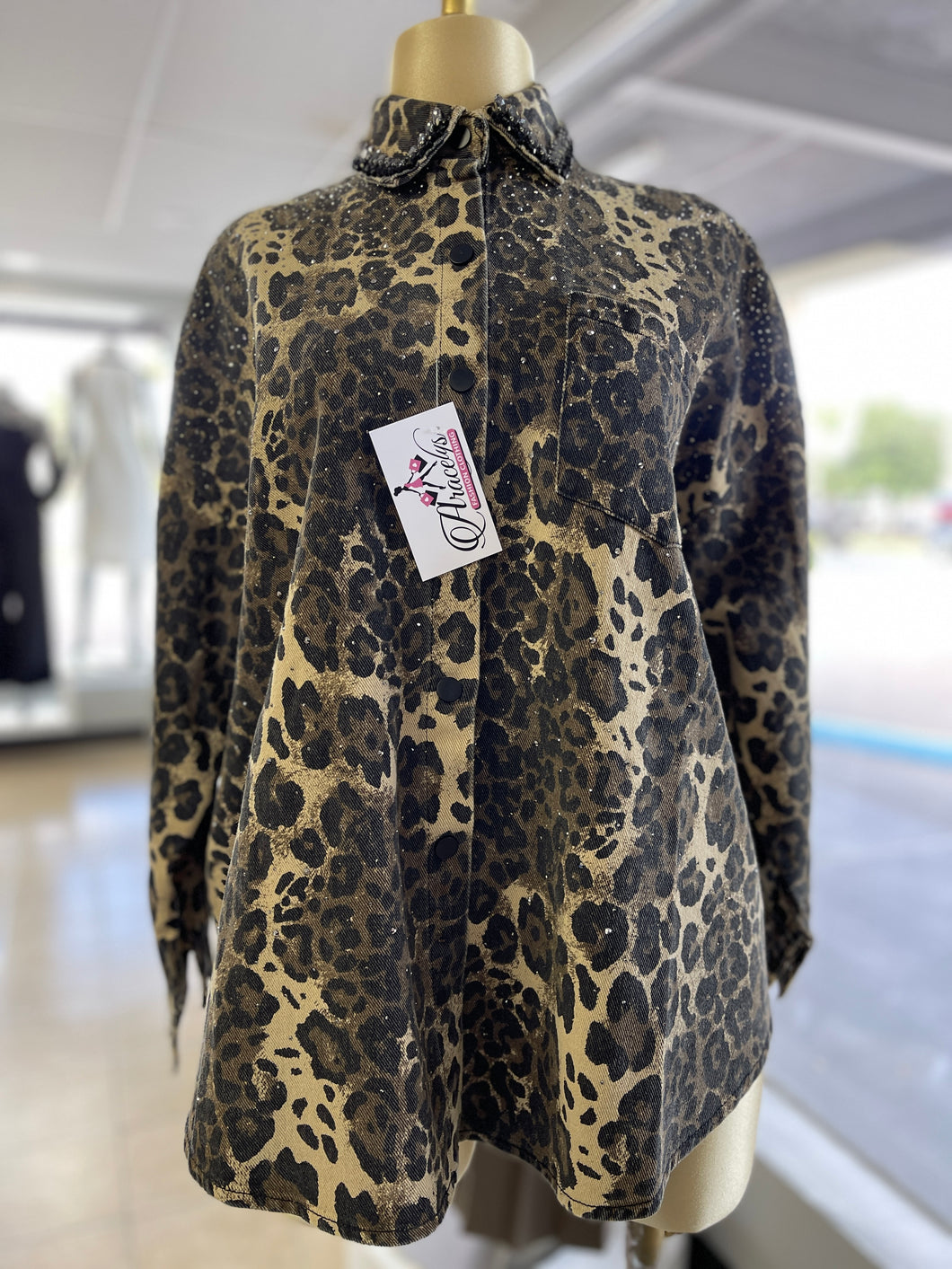 Jacket Denim Cheetah