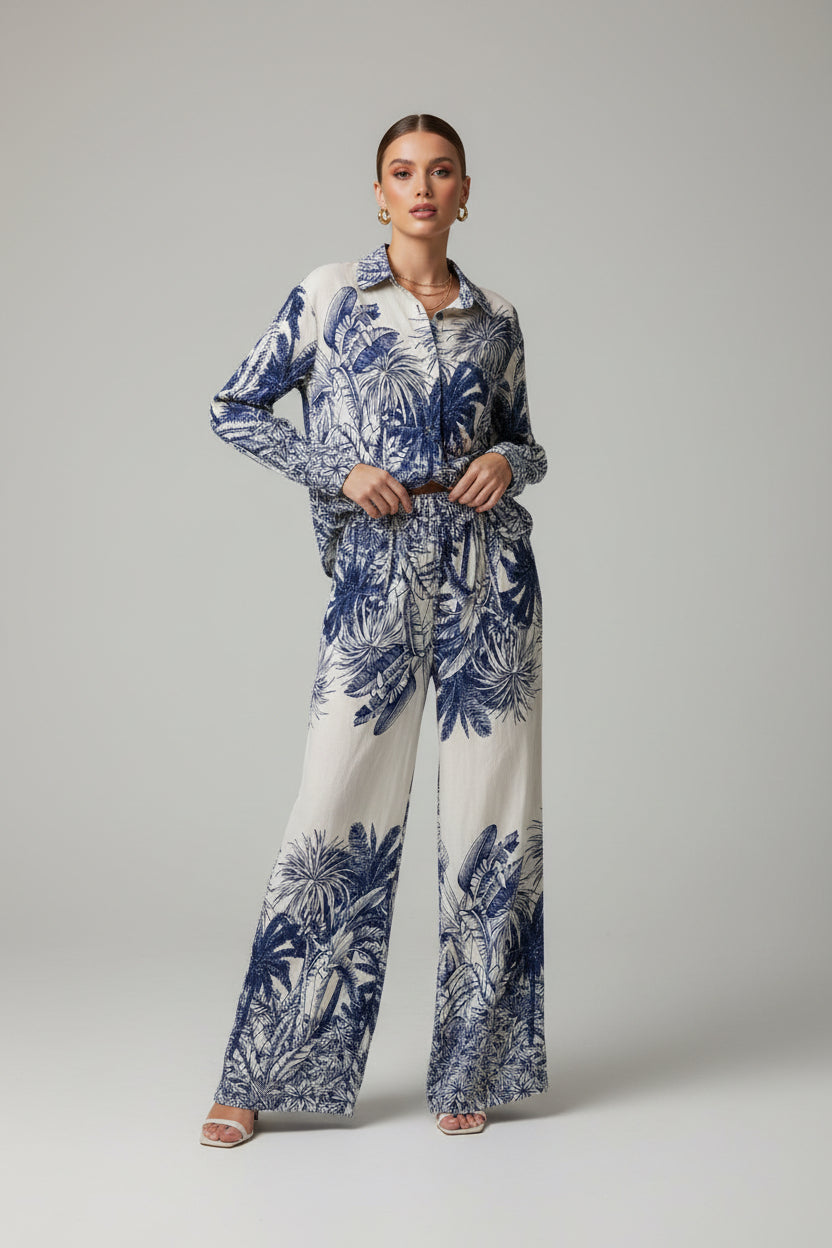 Set Blue Palms