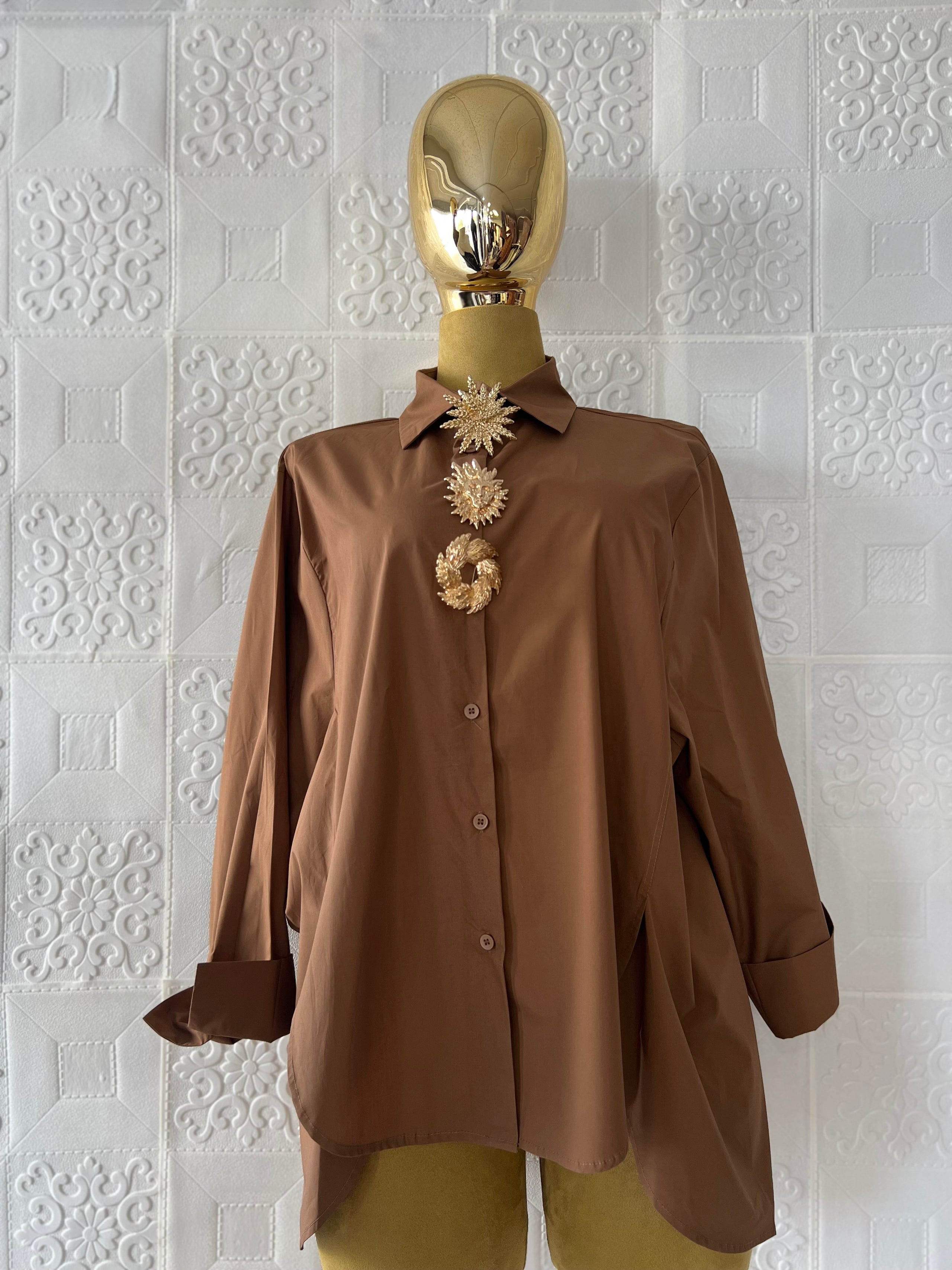 Shirt Brown Gold