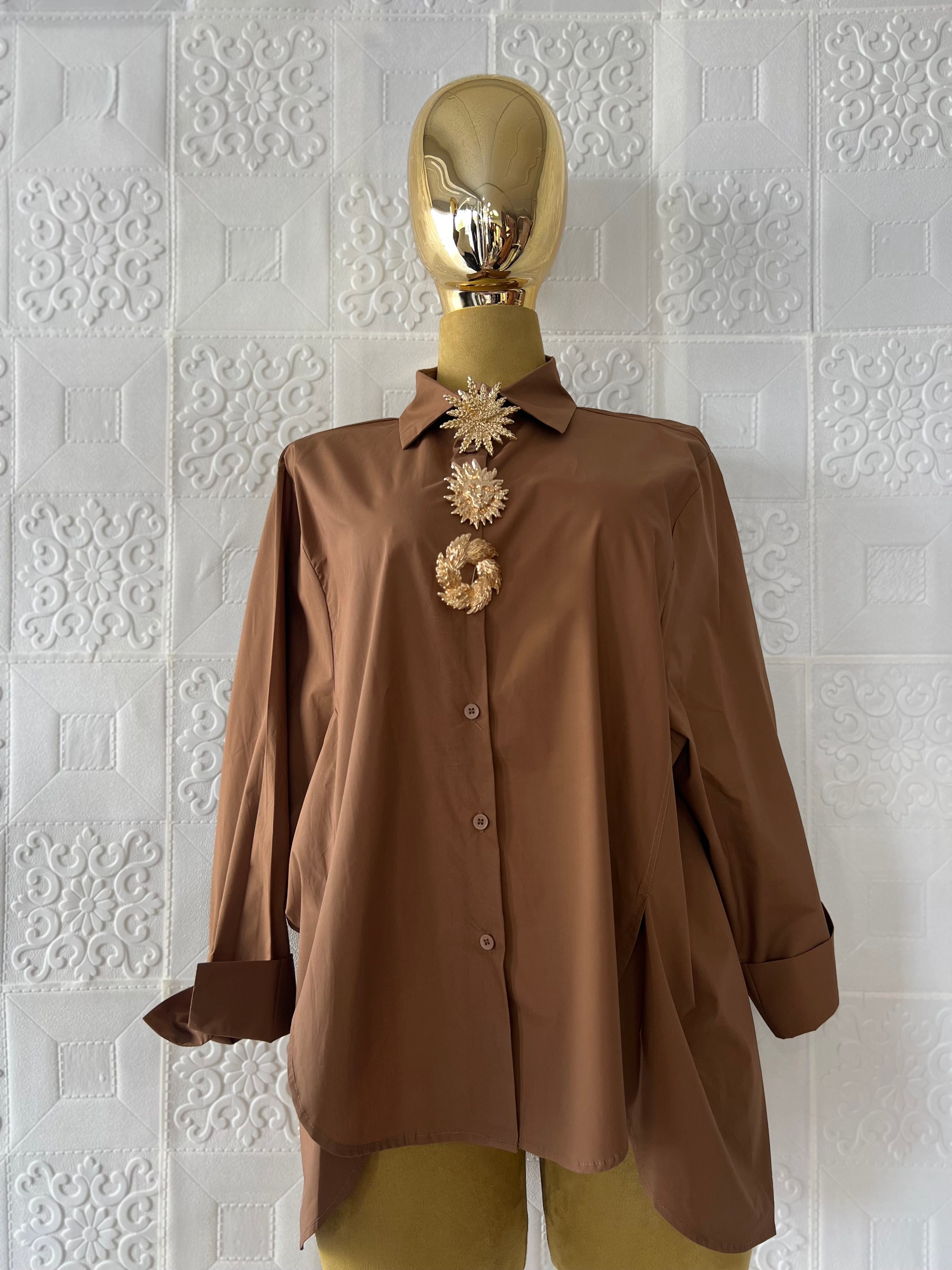 Shirt Brown Gold