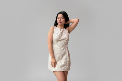 Dress Beige Bow