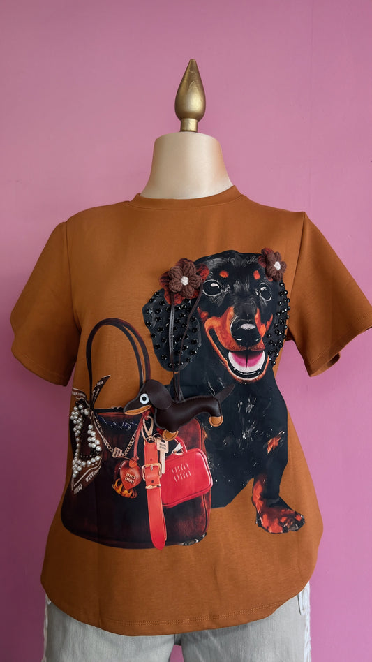 Shirt Flower Dog