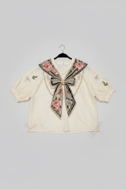 Shirt Pearl Bow