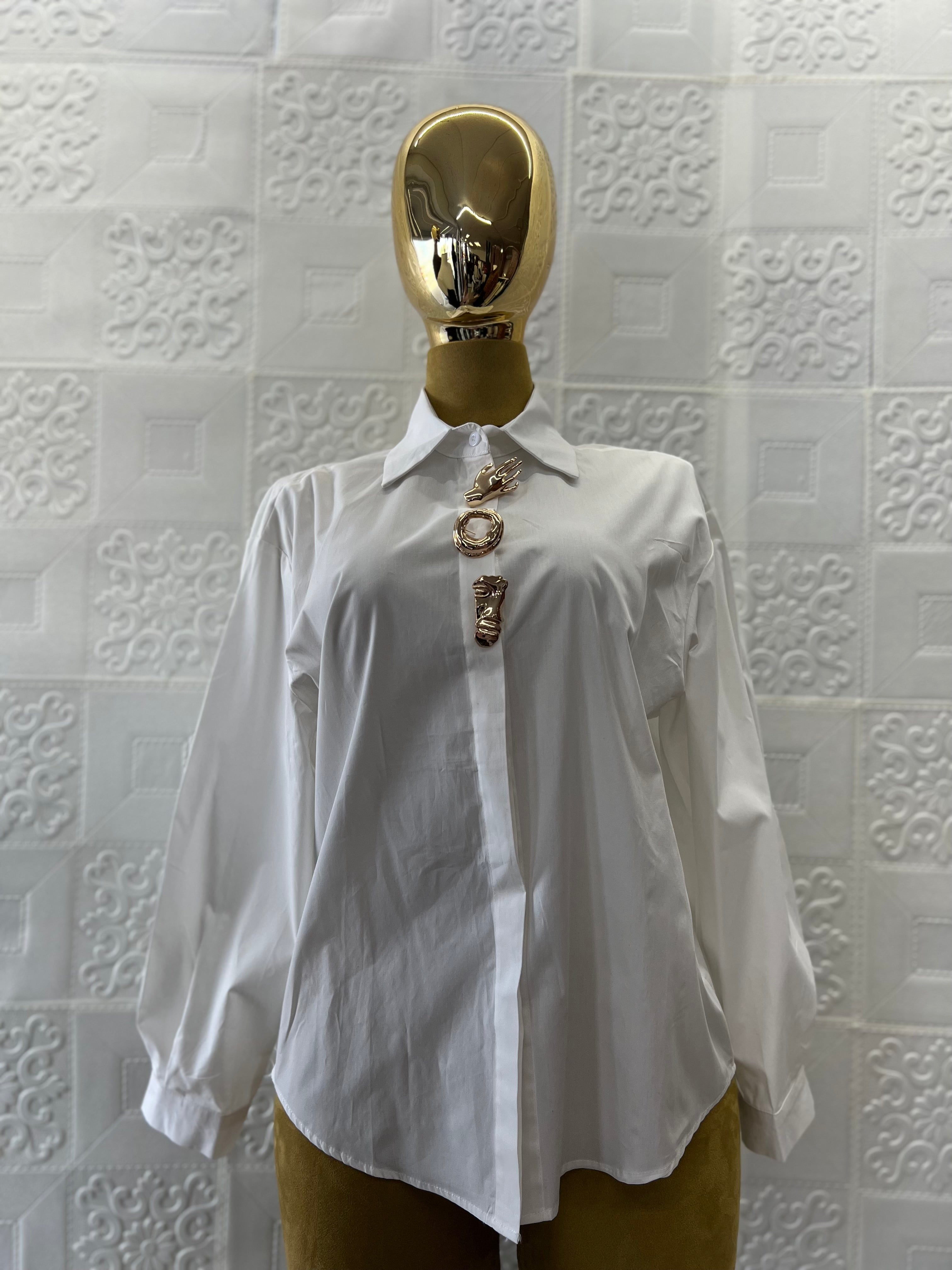 Shirt white gold