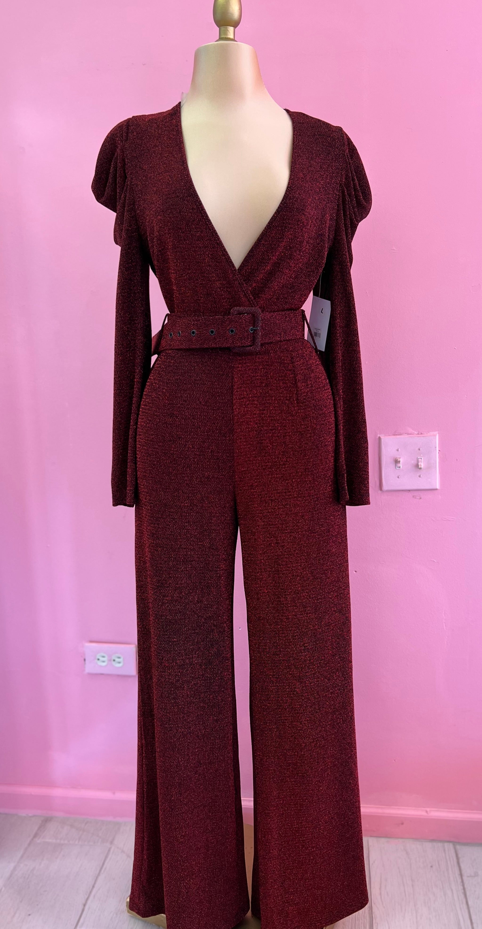 Red Christmas Jumpsuit