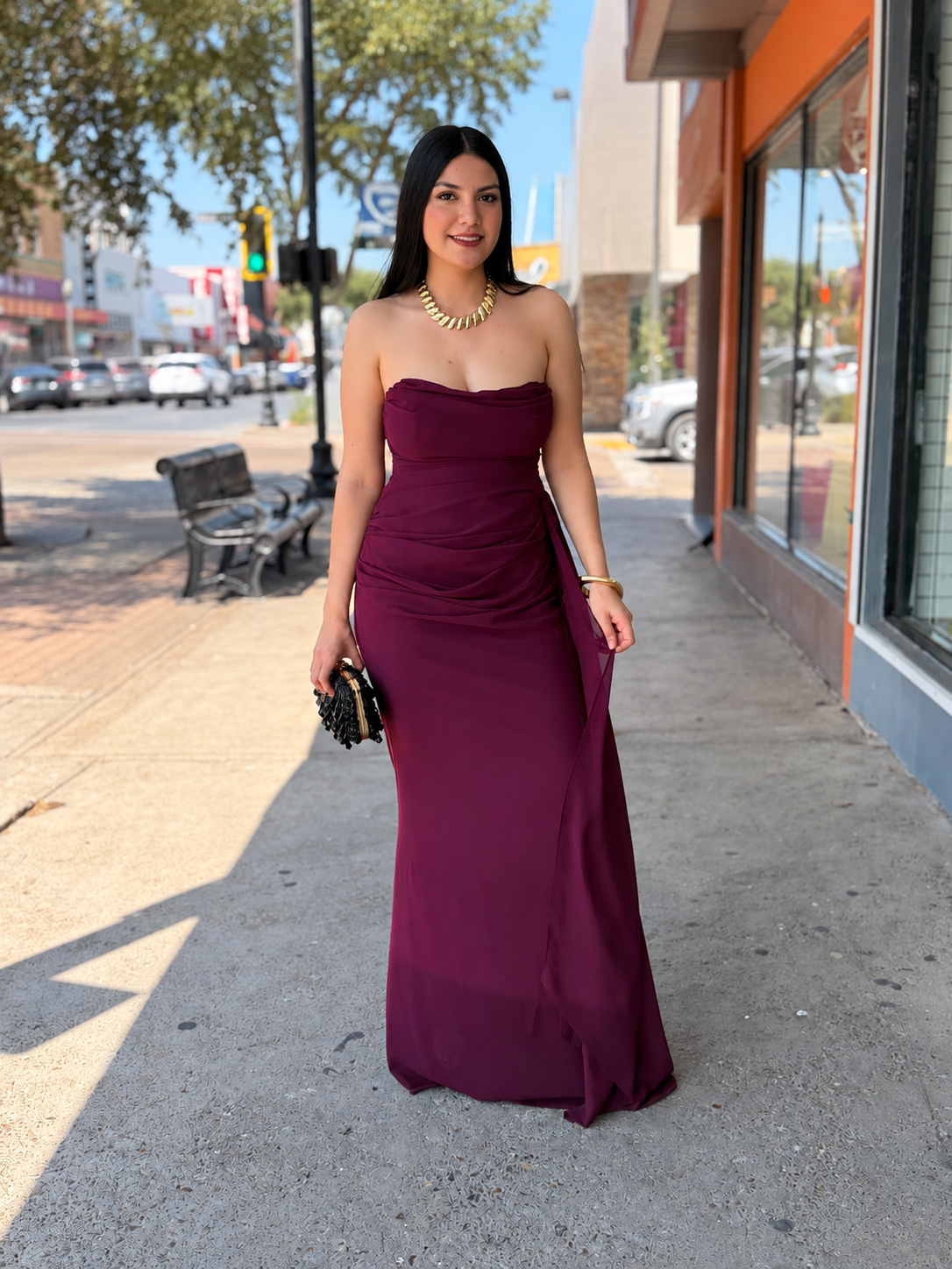 Dress Burgundy