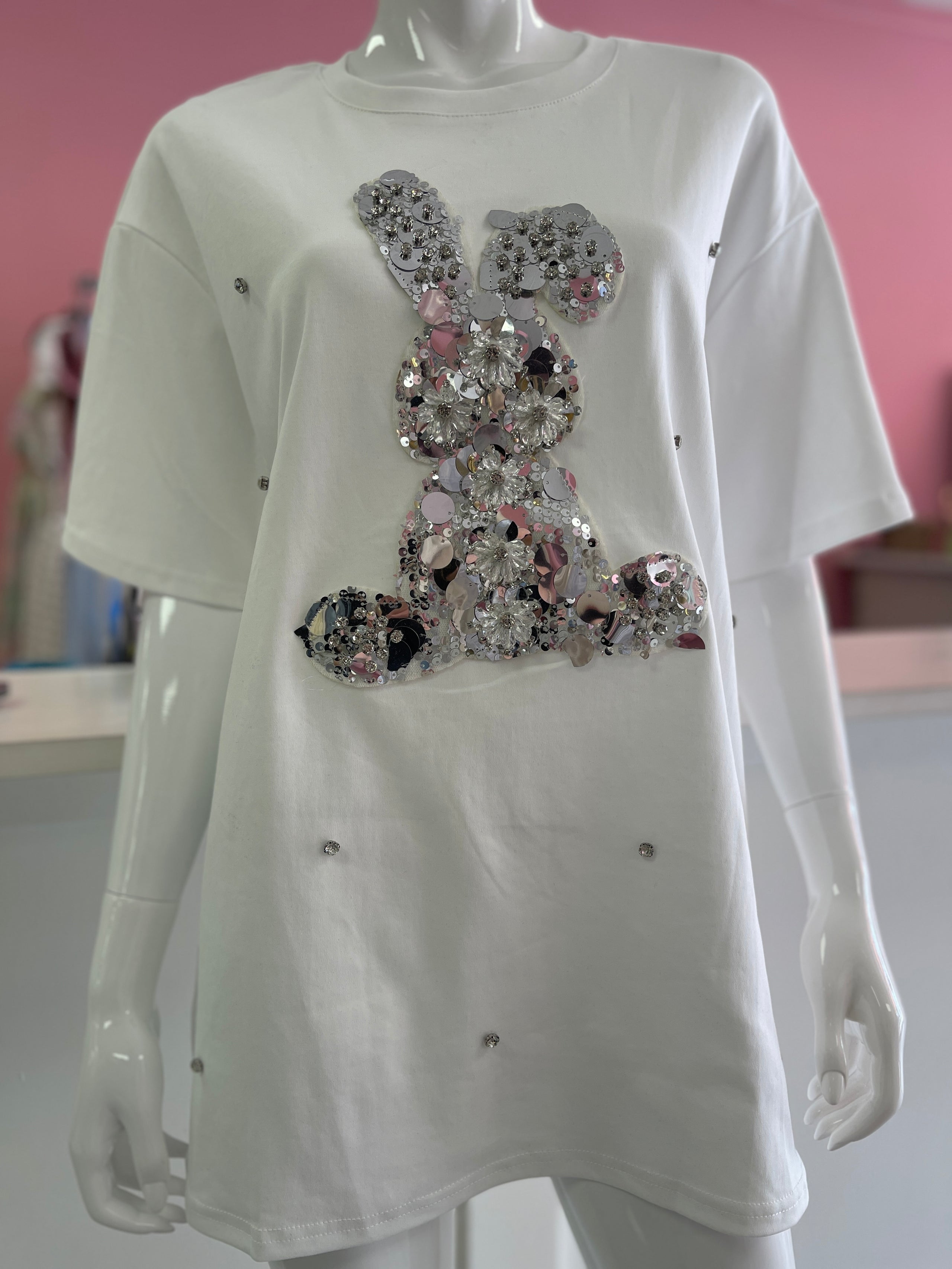 Shirt Silver Bunny