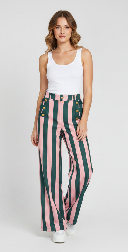 Pants Green/Pink