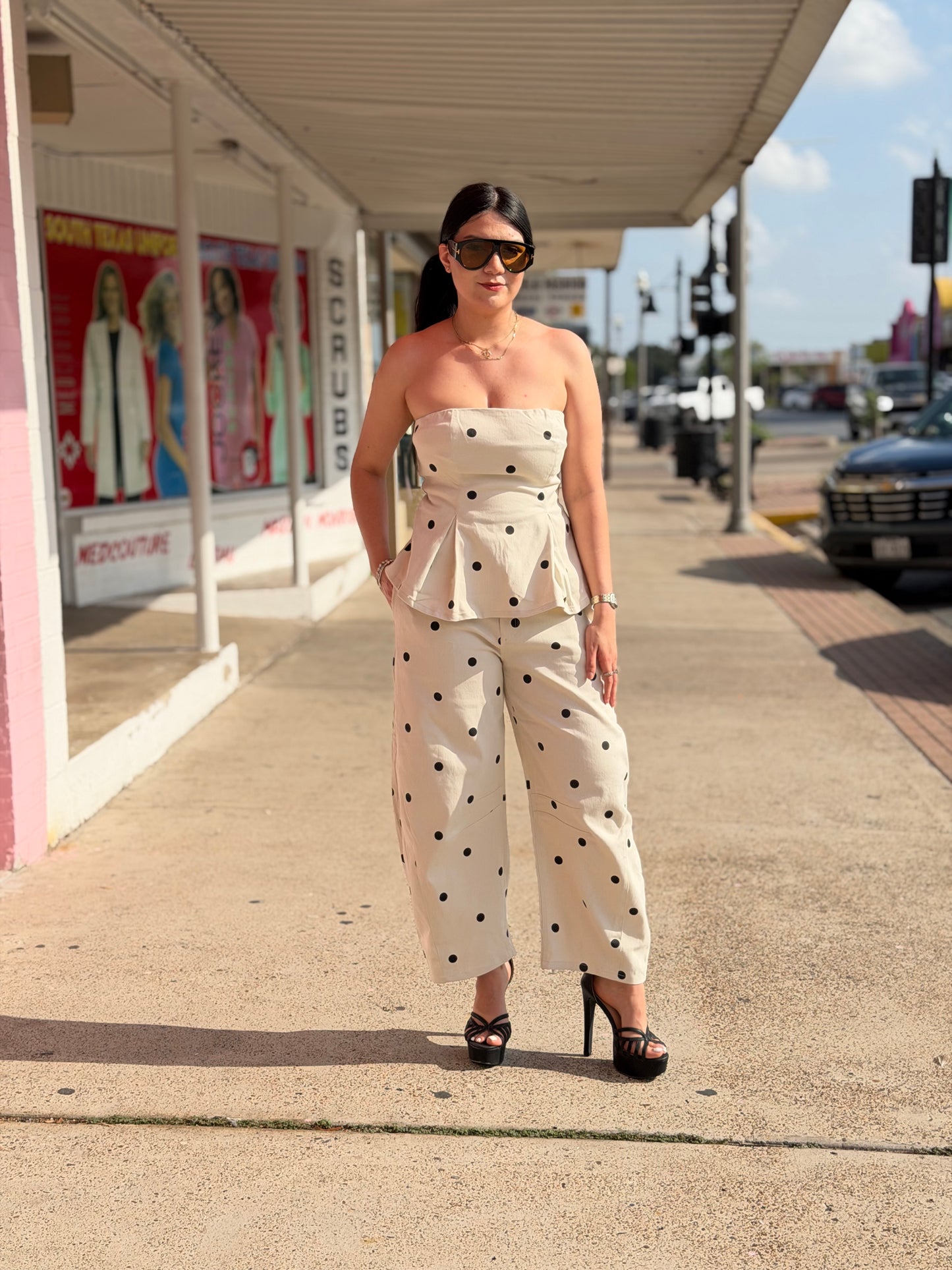Set Beige Dot
