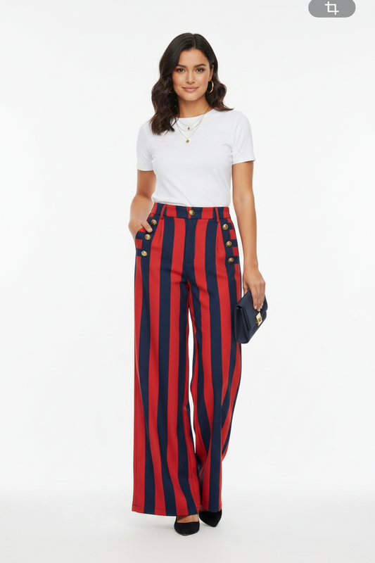 Pants Red/Blue