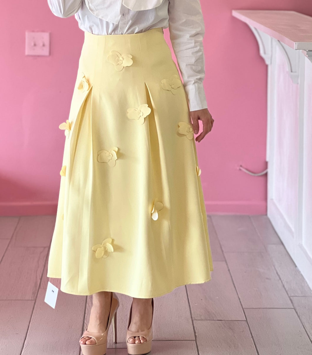 Skirt Yellow Flower