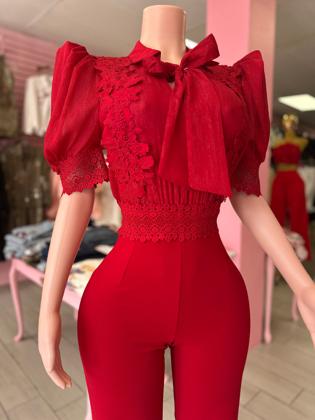 Jumpsuit Red Love